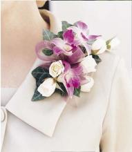 Spray Rose and Dendrobium Pin Corsage